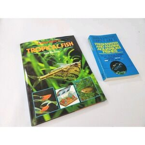 Vtg Book Lot Color Guide to Tropical Fish Cliff Harrison Simon Schuster Care